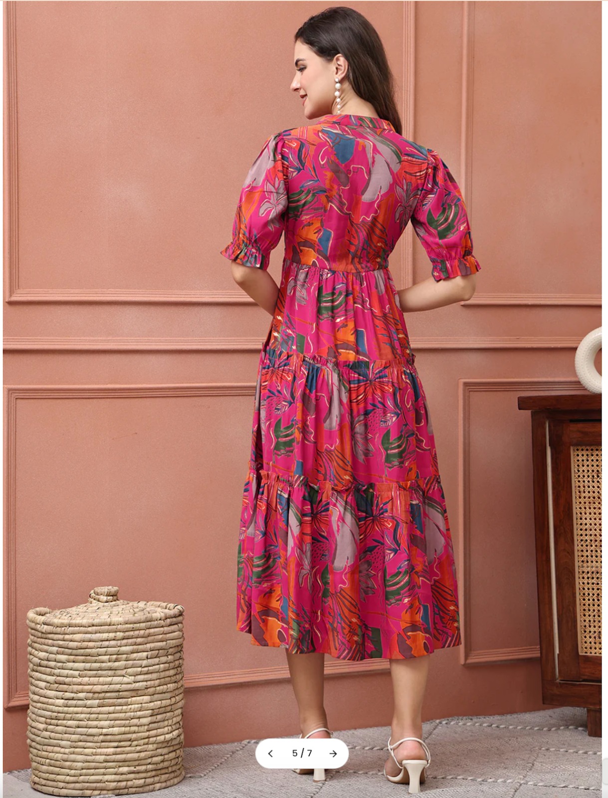 Indigo Dreams Print Shirt Dress